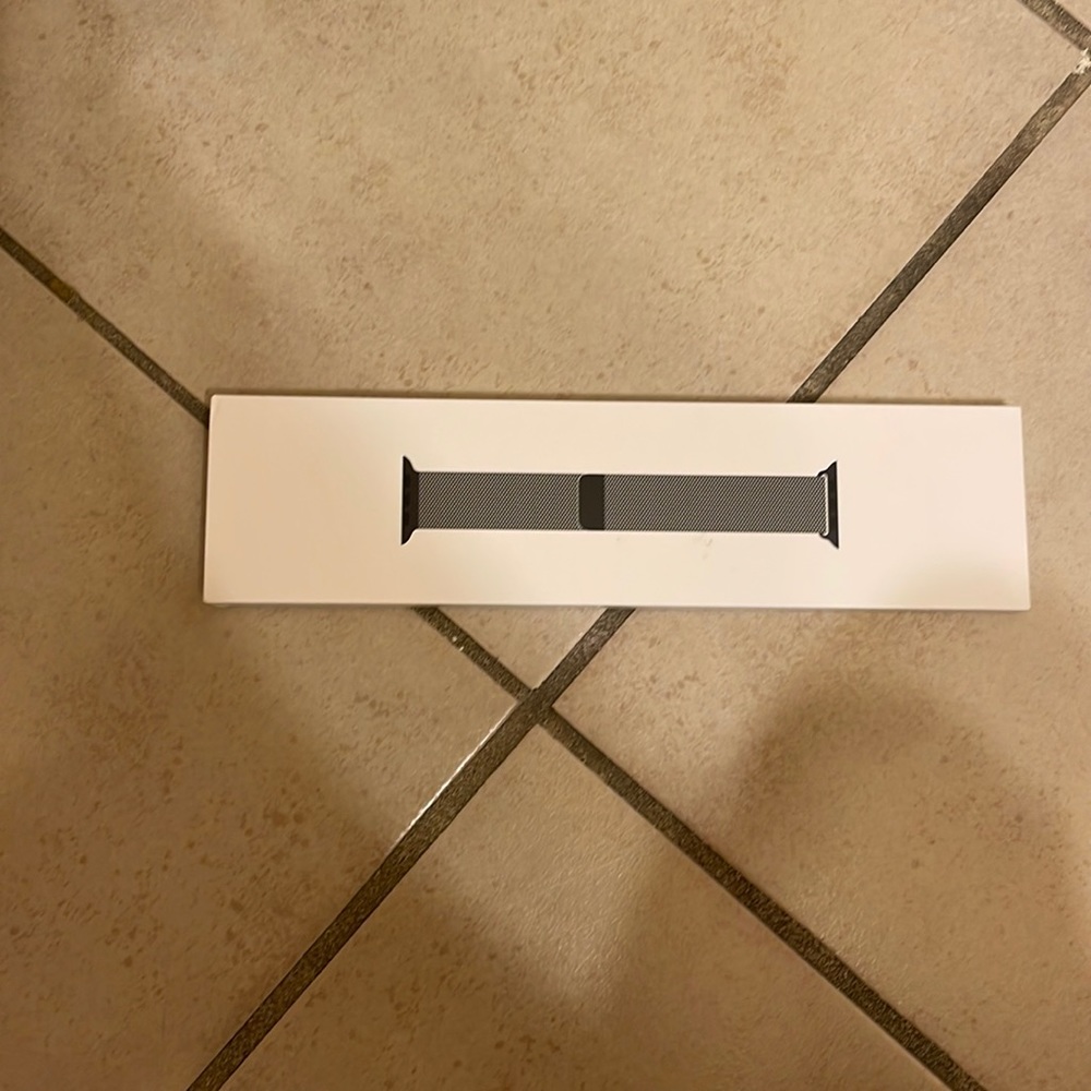 Apple Graphite Stainless Steel Milanese Loop